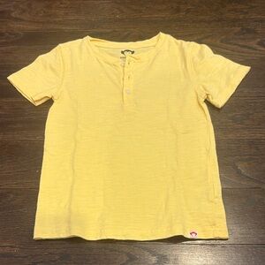 Appaman Kids Yellow Short Sleeve Tee with Buttons Size 6